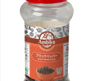 Black Pepper Whole 50g (Ambika)