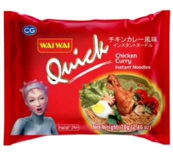 Wai Wai Quick Chicken Curry Noodles