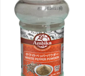 White Pepper Powder 50g (Ambika)